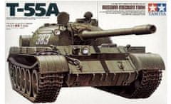 Tamiya maketa-miniatura Ruski tank T-55A • maketa-miniatura 1:35 tanki in oklepniki • Level 4