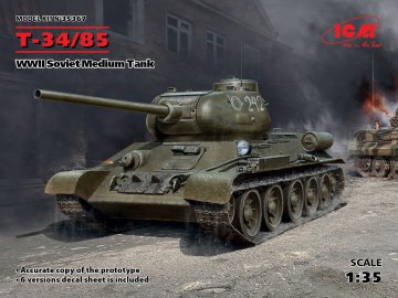 ICM maketa-miniatura Sovjetski srednji tank T-34-85 (novi ulitki) • maketa-miniatura 1:35 tanki in oklepniki • Level 3
