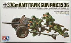 Tamiya maketa-miniatura Nemški protitankovskih top 35 mm • maketa-miniatura 1:35 cannon • Level 2