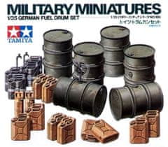 Tamiya maketa-miniatura Nemški set bobnov za gorivo • maketa-miniatura 1:35 diorame • Level 2