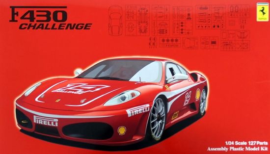 Fujimi maketa-miniatura Ferrari F430 Challenge Car • maketa-miniatura 1:24 novodobni avtomobili • Level 3