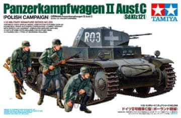 Tamiya maketa-miniatura Panzerkampfwagen II Ausf. C (Sd.Kfz.121) • maketa-miniatura 1:35 tanki in oklepniki • Level 3