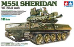 Tamiya maketa-miniatura AMERIŠKI LETALSKI TANK M551 SHERIDAN (Vietnam) • maketa-miniatura 1:35 tanki in oklepniki • Level 4