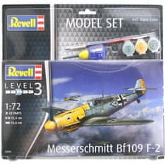 Revell maketa-miniatura Messerschmitt Bf 109 F-2 • maketa-miniatura 1:72 starodobna letala • Level 3