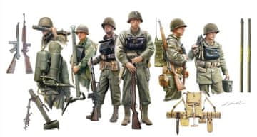 Italeri maketa-miniatura U.S. INFANTRY ON BOARD • maketa-miniatura 1:35 figure • Level 2