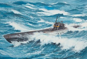 Revell maketa-miniatura German Submarine TYPE VII C-41 "Atlantic Version" • maketa-miniatura 1:144 podmornice • Level 4