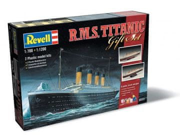 Revell maketa-miniatura SET R.M.S. Titanic • maketa-miniatura 1:700 potniške ladje • Level 4