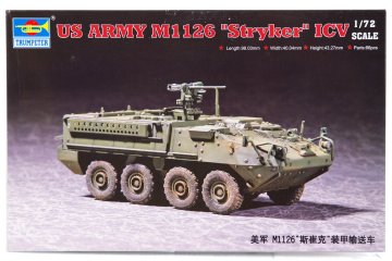 Trumpeter maketa-miniatura M1126 Stryker ICV ameriške vojske • maketa-miniatura 1:72 tanki in oklepniki • Level 3