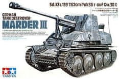 Tamiya maketa-miniatura Nemški uničevalec tankov MARDER III • maketa-miniatura 1:35 tanki in oklepniki • Level 3