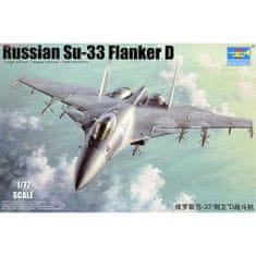 Trumpeter maketa-miniatura Russian Su-33 Flanker D • maketa-miniatura 1:72 novodobna letala • Level 3