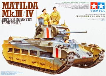 Tamiya maketa-miniatura BRITANSKI PEHOTNI TANK MATILDA Mk.III-IV • maketa-miniatura 1:35 tanki in oklepniki • Level 3