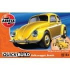 Airfix maketa-miniatura Quick build VW Beetle - YELLOW • maketa-miniatura starodobni avtomobili • Level 1
