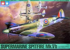 Tamiya maketa-miniatura Supermarine Spitfire Mk.Vb • maketa-miniatura 1:48 starodobna letala • Level 3