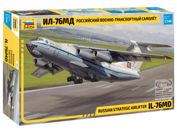 Zvezda maketa-miniatura Ilyushin IL-76 MD • maketa-miniatura 1:144 novodobna letala • Level 3