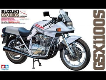 Tamiya maketa-miniatura Suzuki GSX 1100S Katana • maketa-miniatura 1:6 motocikli • Level 5