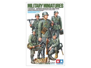 Tamiya maketa-miniatura Nemški pehotni komplet (sredina 2. svetovne vojne) • maketa-miniatura 1:35 figure • Level 3