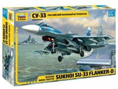 Zvezda maketa-miniatura Sukhoi Su-33 Flanker-D • maketa-miniatura 1:72 novodobna letala • Level 3