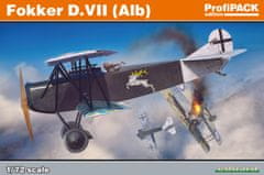 EDUARD maketa-miniatura Fokker D.VII(Alb) • maketa-miniatura 1:72 starodobna letala • Level 4