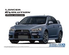 AOSHIMA maketa-miniatura Mitsubishi CZ4A Lancer Evolution X Final Edition 2015 • maketa-miniatura 1:24 novodobni avtomobili • Level 3