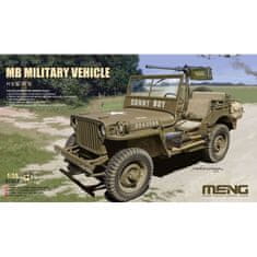 Meng maketa-miniatura Jeep Willys MB • maketa-miniatura 1:35 vojaška vozila • Level 3