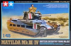 Tamiya maketa-miniatura Matilda Mk.III-IV (britanski pehotni tank Mk.IIA*) • maketa-miniatura 1:48 tanki in oklepniki • Level 3