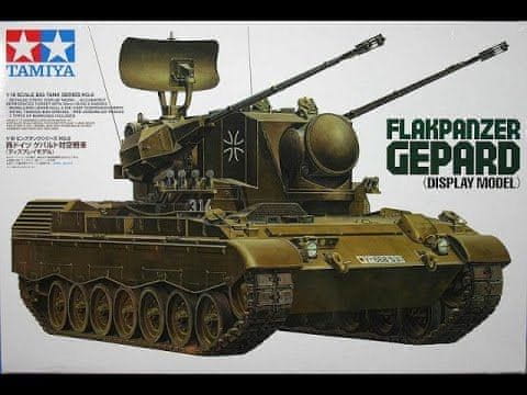 Tamiya maketa-miniatura Flakpanzer Gepard SPAAG • maketa-miniatura 1:35 tanki in oklepniki • Level 3
