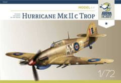 ARMA Hobby maketa-miniatura Hurricane Mk.IIc Trop Junior • maketa-miniatura 1:72 starodobna letala • Level 3