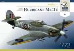 ARMA Hobby maketa-miniatura Hurricane Mk. IIc Junior • maketa-miniatura 1:72 starodobna letala • Level 3