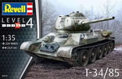 Revell maketa-miniatura T-34-85 • maketa-miniatura 1:35 tanki in oklepniki • Level 4
