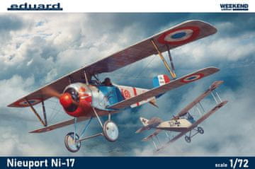 EDUARD maketa-miniatura Nieuport Ni-17 • maketa-miniatura 1:72 starodobna letala • Level 3