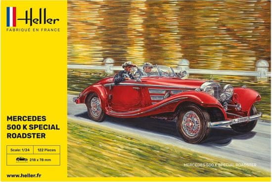 Heller maketa-miniatura 500 K SPECIAL ROADSTER • maketa-miniatura 1:24 starodobni avtomobili • Level 3
