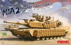 Meng maketa-miniatura U.S. MBT M1A2 Abrams TUSK I - TUSK II • maketa-miniatura 1:35 tanki in oklepniki • Level 5