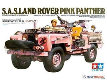 Tamiya maketa-miniatura S.A.S. Land Rover "Pink Panther" • maketa-miniatura 1:35 vojaška vozila • Level 3