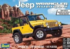 Revell maketa-miniatura Jeep Wrangler Rubicon • maketa-miniatura 1:25 novodobni avtomobili • Level 4