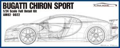 Alpha-Model maketa-miniatura Bugatti Chiron Sports • maketa-miniatura 1:24 novodobni avtomobili • Level 5