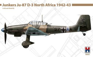 Hobby2000 maketa-miniatura Junkers Ju-87D-3 - Severna Afrika 1942-43 • maketa-miniatura 1:48 starodobna letala • Level 4