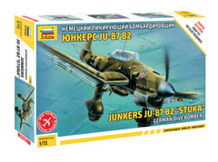 Zvezda maketa-miniatura Junkers Ju 87B-2 "Stuka" • maketa-miniatura 1:72 starodobna letala • Level 3