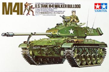 Tamiya maketa-miniatura Ameriški tank M41 Walker Bulldog • maketa-miniatura 1:35 tanki in oklepniki • Level 3