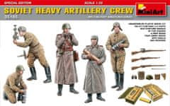 MiniArt maketa-miniatura Posadka sovjetske težke artilerije • maketa-miniatura 1:35 figure • Level 3