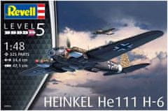 Revell maketa-miniatura Heinkel He111 H-6 • maketa-miniatura 1:48 starodobna letala • Level 5