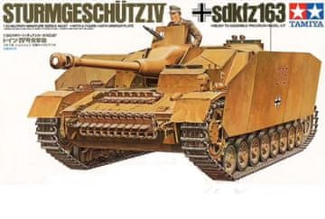 Tamiya maketa-miniatura Sturmgeschütz IV SdKfz 163 • maketa-miniatura 1:35 tanki in oklepniki • Level 3