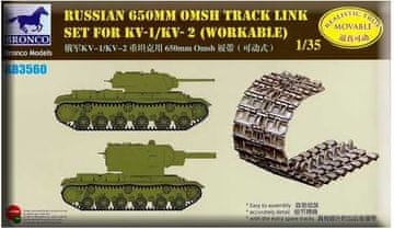 BRONCO maketa-miniatura Ruske 650mm OMSH Gosenice • maketa-miniatura 1:35 tanki in oklepniki • Level 4