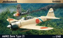 EDUARD maketa-miniatura A6M2 Zero Type 21 • maketa-miniatura 1:48 starodobna letala • Level 4
