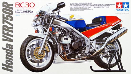 Tamiya maketa-miniatura Honda VFR750R • maketa-miniatura 1:12 motocikli • Level 4