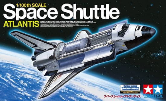 Tamiya maketa-miniatura Space Shuttle Atlantis • maketa-miniatura 1:100 vesolje in fantazija • Level 4