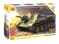 Zvezda maketa-miniatura Sovjetski samohodni top SU-122 • maketa-miniatura 1:72 tanki in oklepniki • Level 3