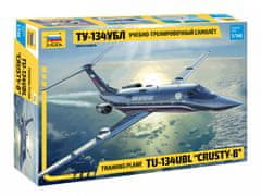 Zvezda maketa-miniatura Tupolev Tu-134UBL "Crusty-B" • maketa-miniatura 1:144 civilna letala • Level 3