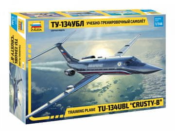 Zvezda maketa-miniatura Tupolev Tu-134UBL "Crusty-B" • maketa-miniatura 1:144 civilna letala • Level 3