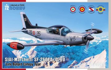 Special Hobby maketa-miniatura SIAI Marchetti SF-260EA 'Late Bulged Canopy Type' • maketa-miniatura 1:72 novodobna letala • Level 4