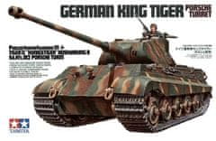 Tamiya maketa-miniatura Nemški King Tiger Porsche kupola • maketa-miniatura 1:35 tanki in oklepniki • Level 4